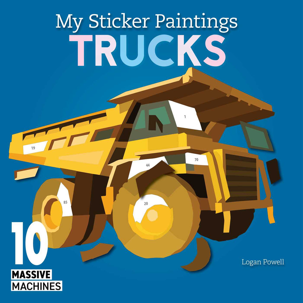My Sticker Paintings: Trucks: 10 Massive Machines - Books - Image - Pop Weasel