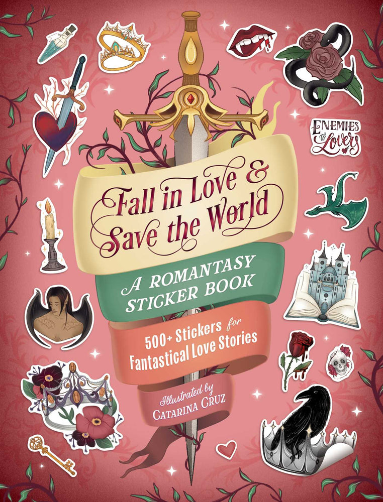 Fall In Love & Save The World: A Romantasy Sticker Book - Books - Image - Pop Weasel