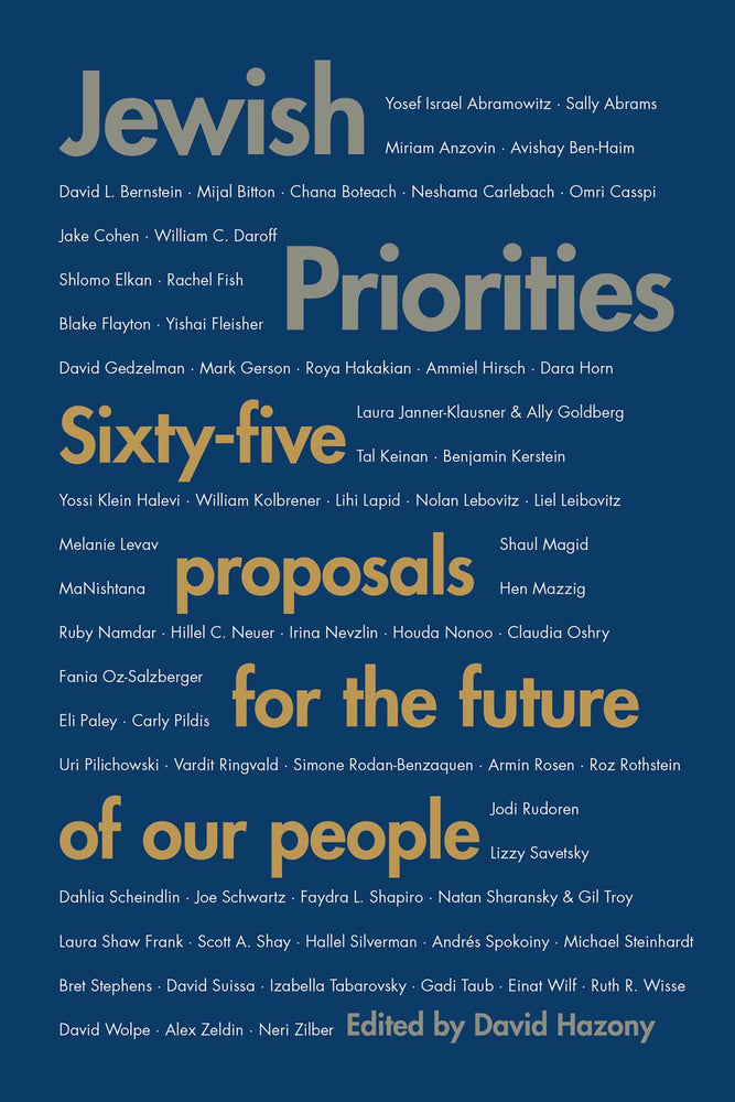 Jewish Priorities: Sixty-Five Proposals for the Future of Our People - Books - Image - Pop Weasel
