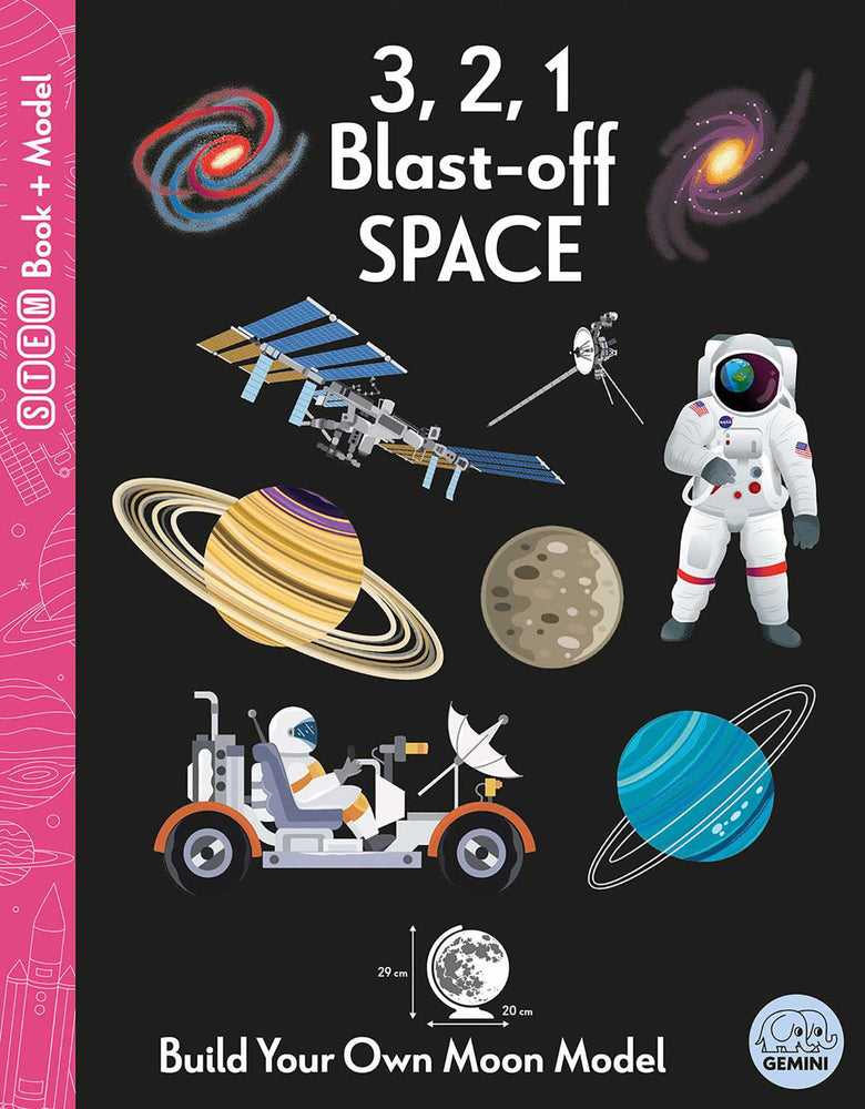 3, 2, 1 Blast-off Space STEM Book + Model Kit - Childrens Books - Image - Pop Weasel