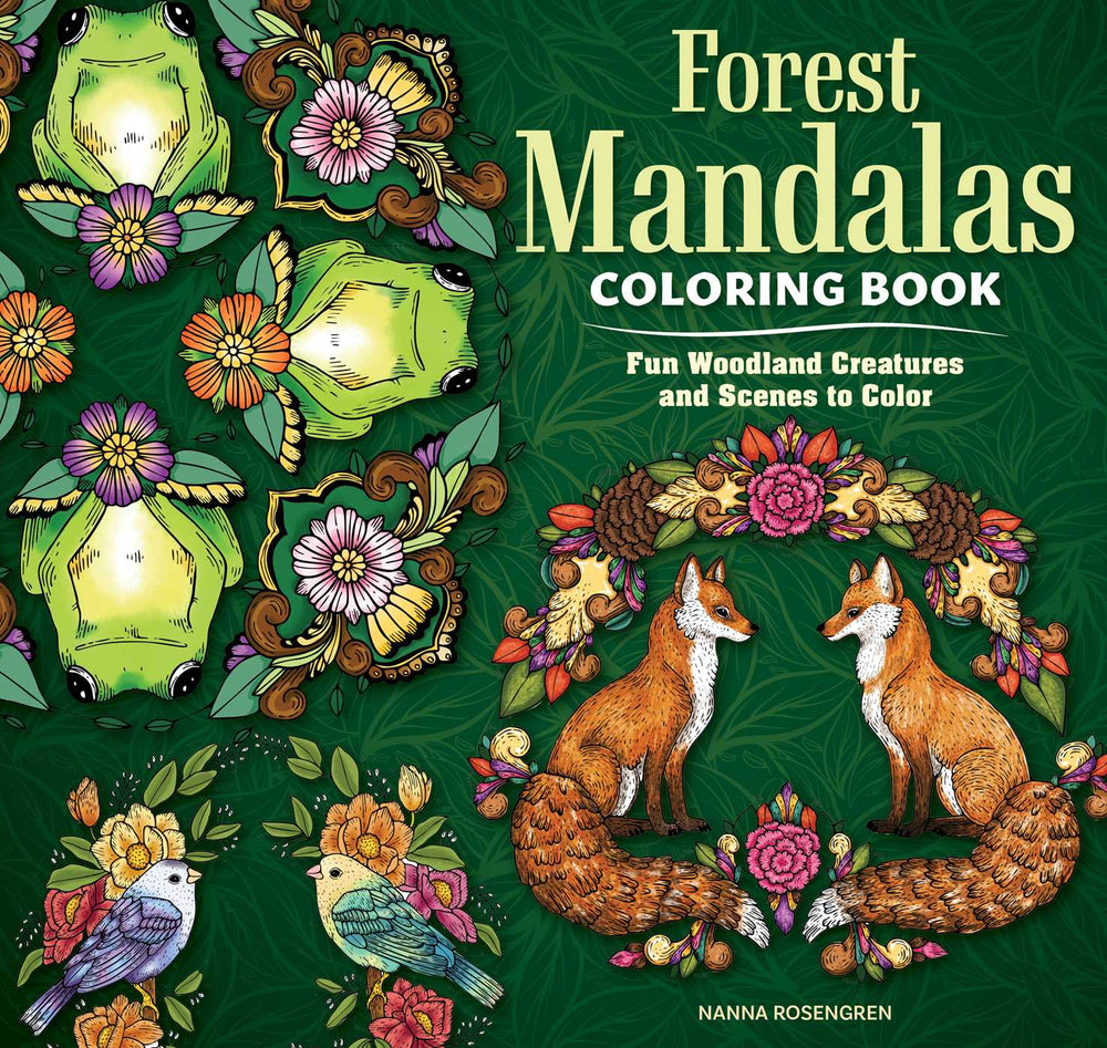 Forest Mandalas Coloring Book: Fun Woodland Creatures and Scenes to Color - Books - Image - Pop Weasel