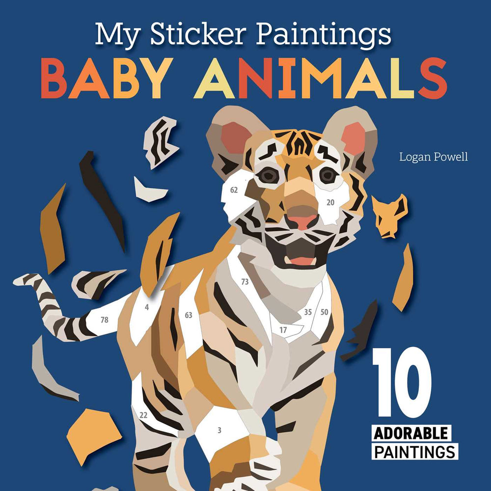 My Sticker Paintings: Baby Animals: 10 Adorable Paintings - Books - Image - Pop Weasel