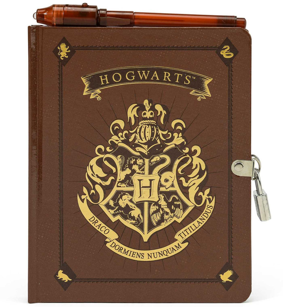 Harry Potter: Hogwarts Lock & Key Diary : Lock & Key Diary with Invisible Ink Pen - Stationery - Image - Pop Weasel