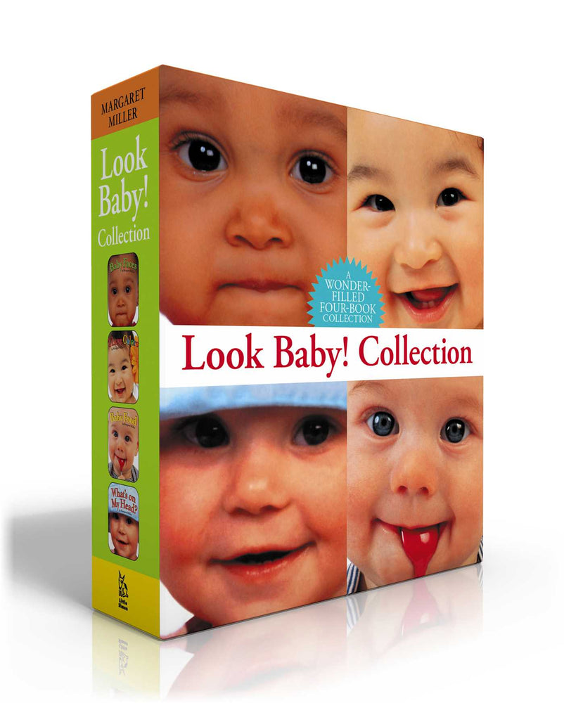 Look Baby! Collection (Boxed Set) Baby Faces; I Love Colors; Baby Food; What's On My Head? image - Childrens Books - Image - Pop Weasel