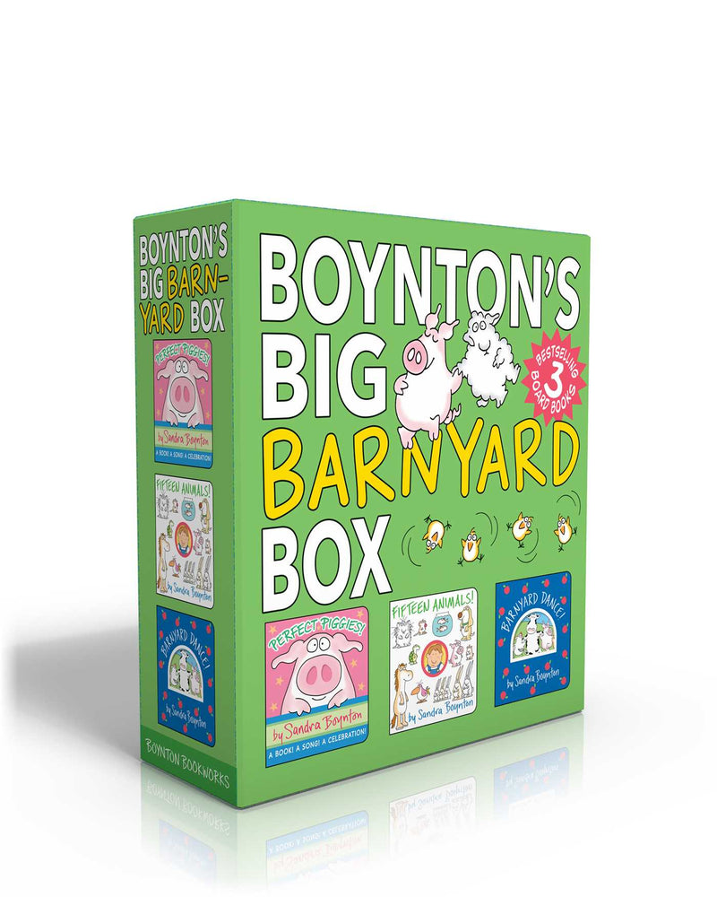 Boynton's Big Barnyard Box (Boxed Set): Perfect Piggies!; Fifteen Animals!; Barnyard Dance! - Childrens Books - Image - Pop Weasel