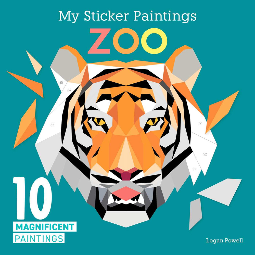 My Sticker Paintings: Zoo: 10 Magnificent Paintings - Books - Image - Pop Weasel