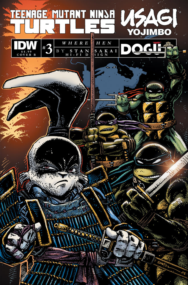 Teenage Mutant Ninja Turtles/Usagi Yojimbo: WhereWhen - Comics - Image - Pop Weasel