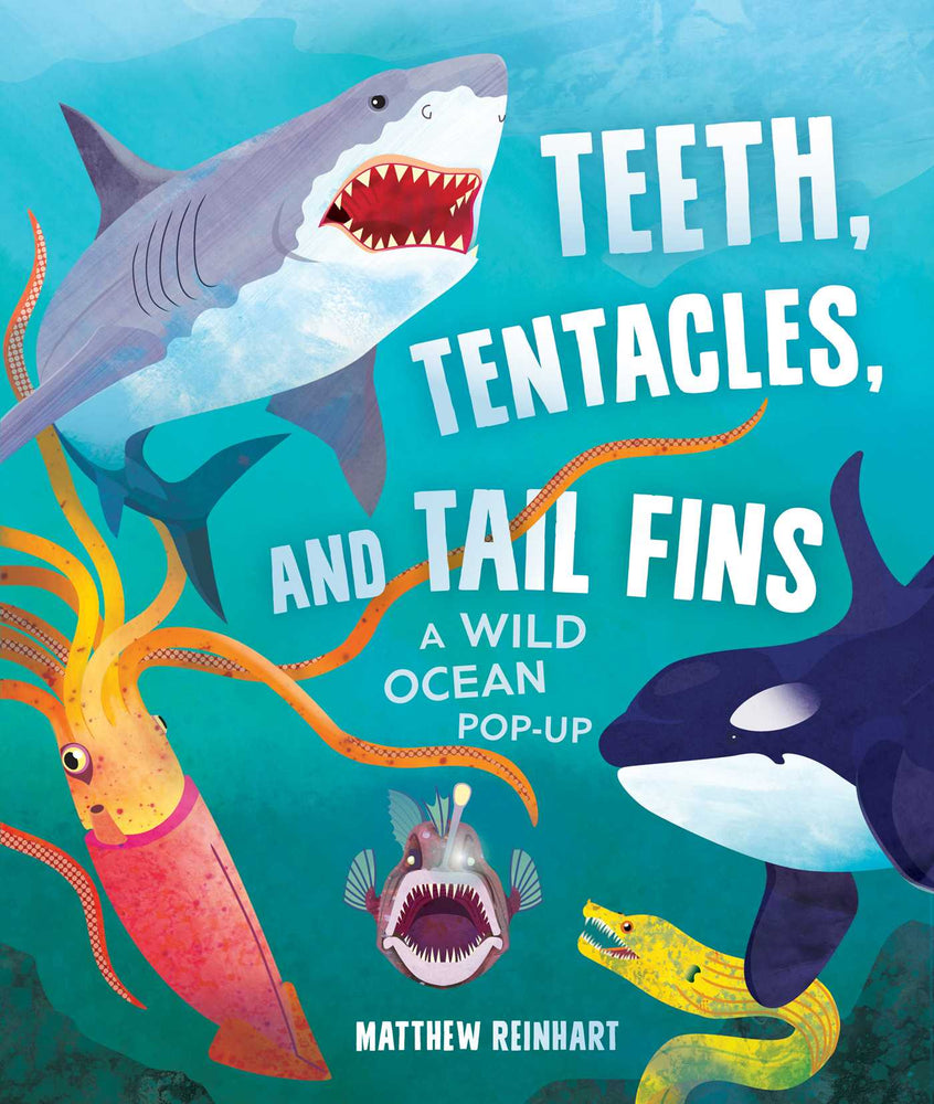 Teeth, Tentacles, and Tail Fins (Reinhart Pop-Up Studio): A Wild Ocean Pop-Up (Reinhart Studios) (Ocean Book for Kids, Shark Book for Kids, Nat - Childrens Books - Image - Pop Weasel