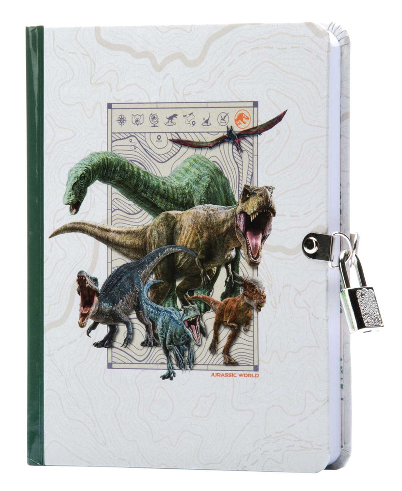 Jurassic World Invisible Ink Lock & Key Diary - Stationery - Image - Pop Weasel