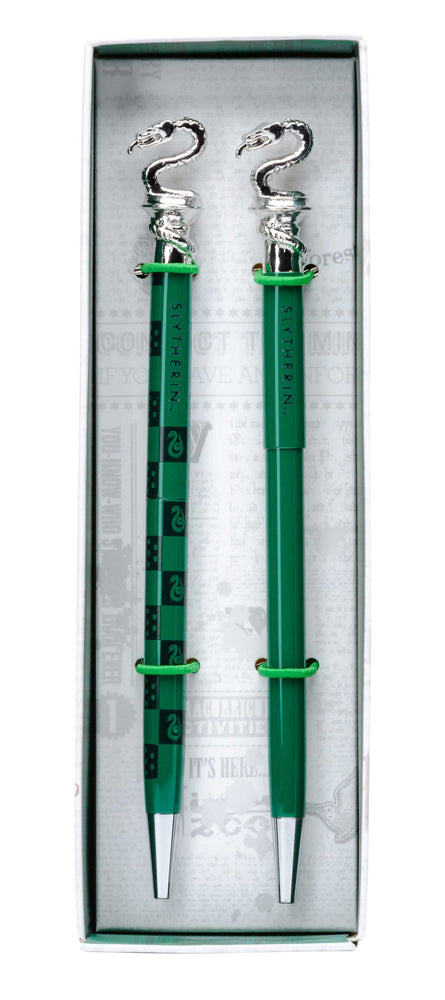 Harry Potter: Slytherin Pen and Pencil Set (Set of 2) - Stationery - Image - Pop Weasel