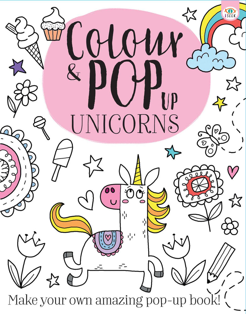 Colour & Pop Up Unicorns - Books - Image - Pop Weasel