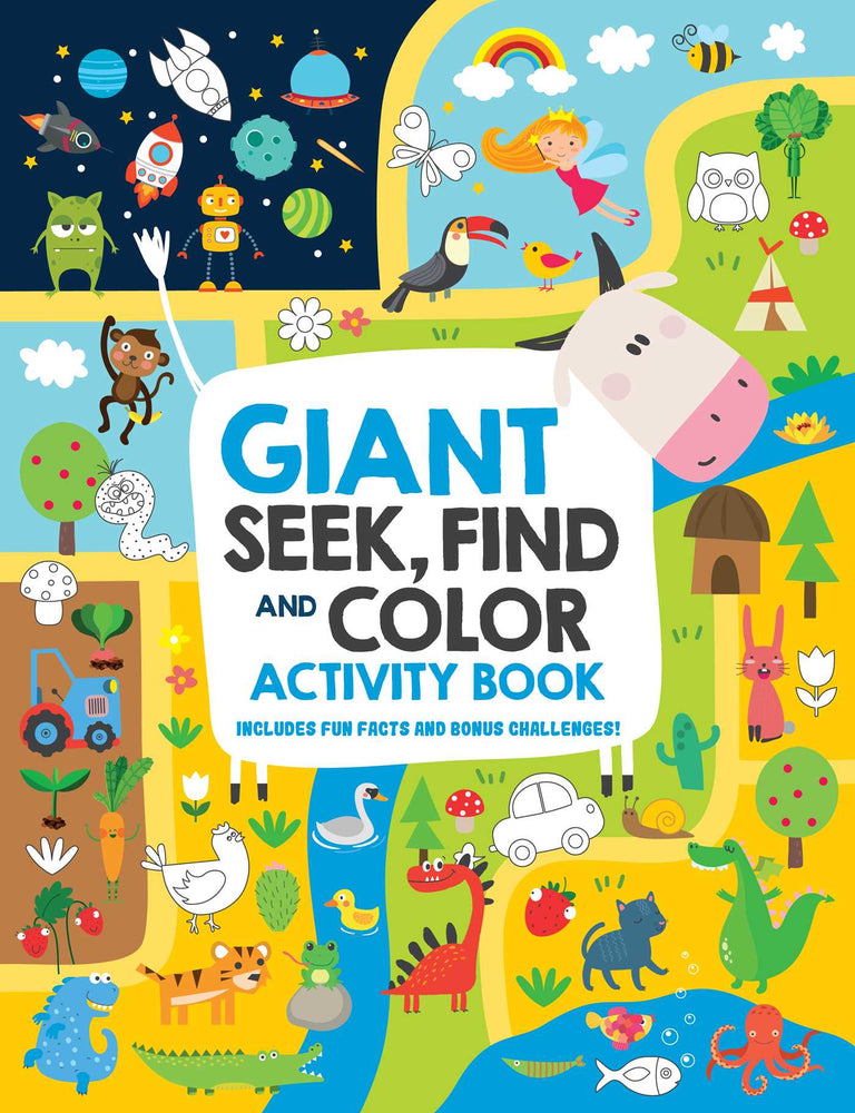 Giant Seek, Find and Color Activity Book: Includes Fun Facts and Bonus Challenges! - Books - Image - Pop Weasel