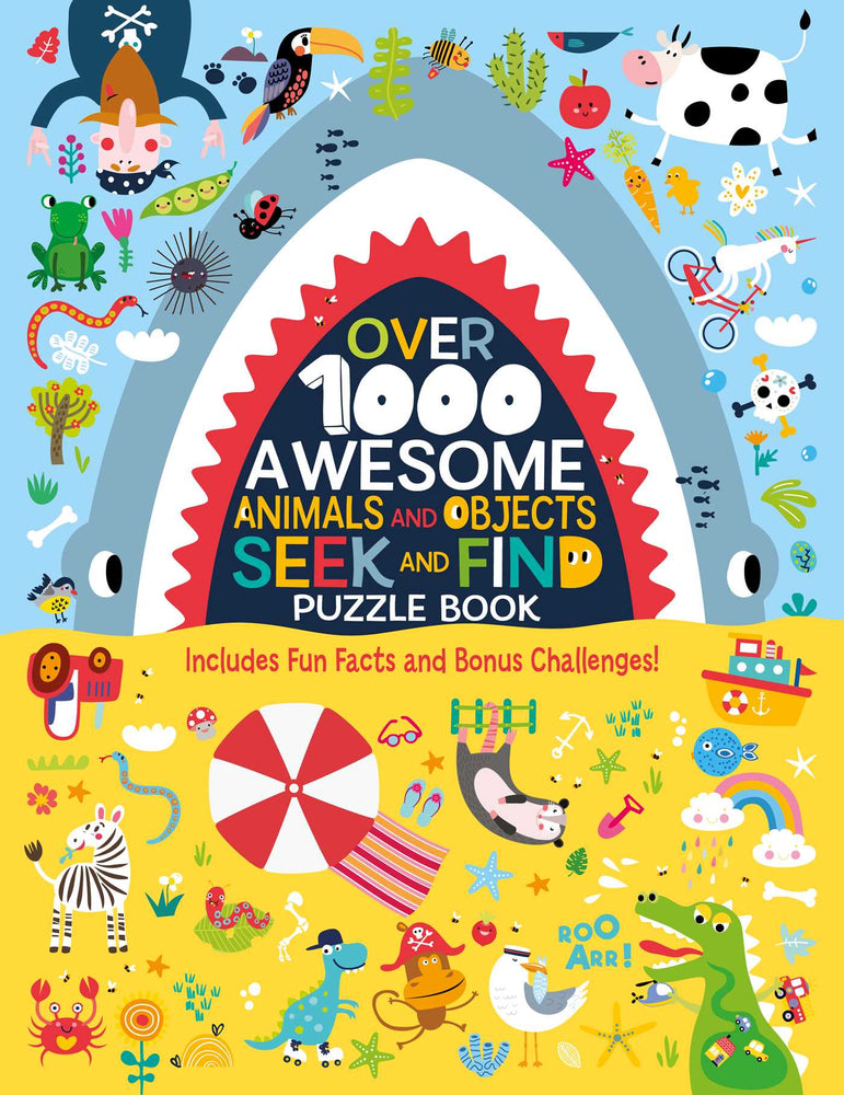 Over 1000 Awesome Animals and Objects Seek and Find Puzzle Book: Includes Fun Facts and Bonus Challenges! - Books - Image - Pop Weasel