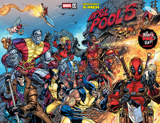 UNCANNY X-MEN #12 CHAD HARDIN APRIL POOL'S DAY WRAPAROUND VARIANT - Image
