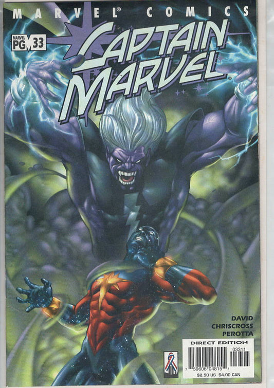 Pre-Owned - Captain Marvel #33  (August 2002) Scanned Image Pop Weasel Pre-Owned Comics