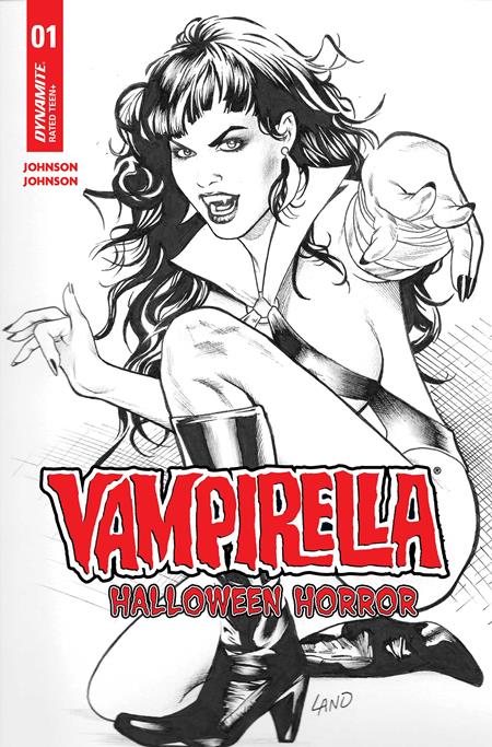 Vampirella Halloween Horror #1  Q Inc 1:7 Greg Land Line Art Foc Bonus Var - Image