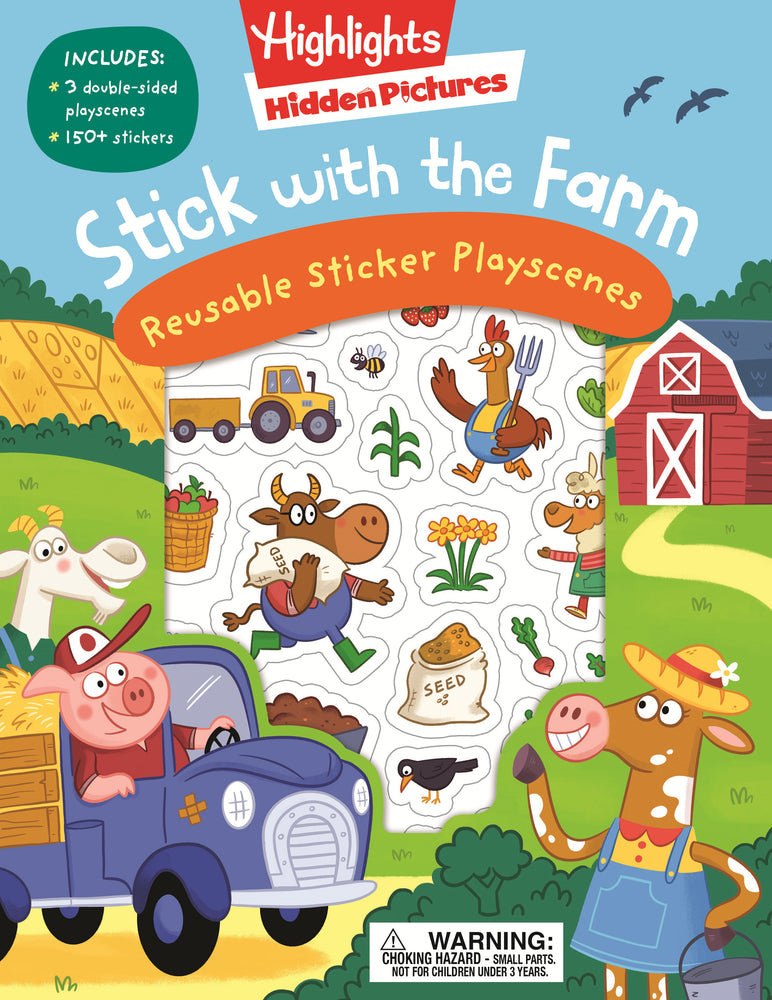 Stick with the Farm Hidden Pictures Reusable Sticker Playscenes image - Books - Image - Pop Weasel