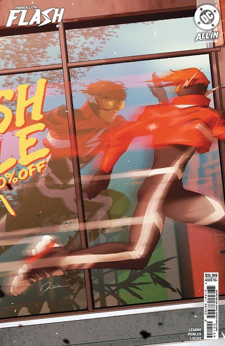 Absolute Flash #1 Second Printing Cvr B Gerald Parel Card Stock Var - Image