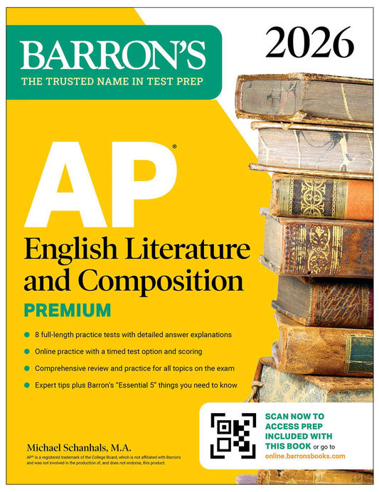 AP English Literature and Composition Premium, 2026: Prep Book with 8 Practice Tests + Online Practice image