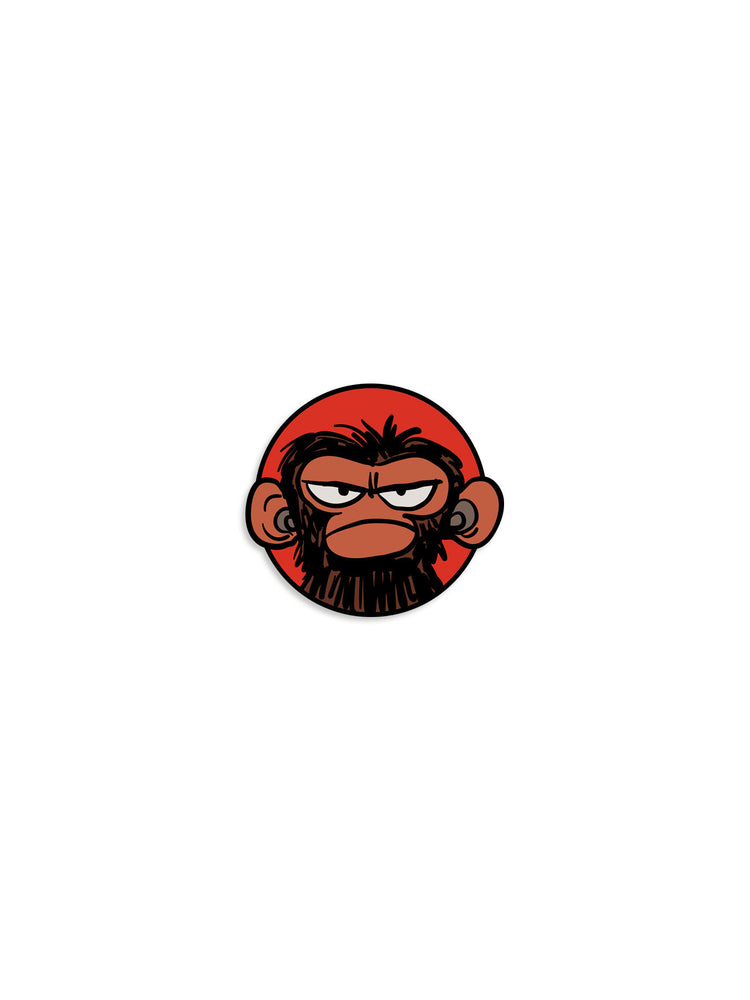 Grumpy Monkey Enamel Pin - Image - Badges & Pins - Image - Pop Weasel