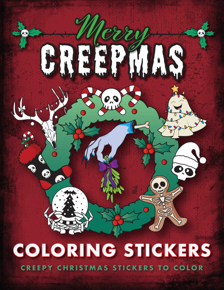 Merry Creepmas Coloring Stickers: Creepy Christmas Stickers to Color - Books - Image - Pop Weasel
