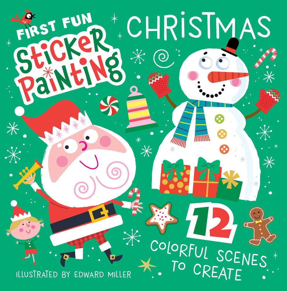 First Fun Sticker Painting: Christmas: 12 Colorful Scenes to Create - Novelty - Image - Pop Weasel