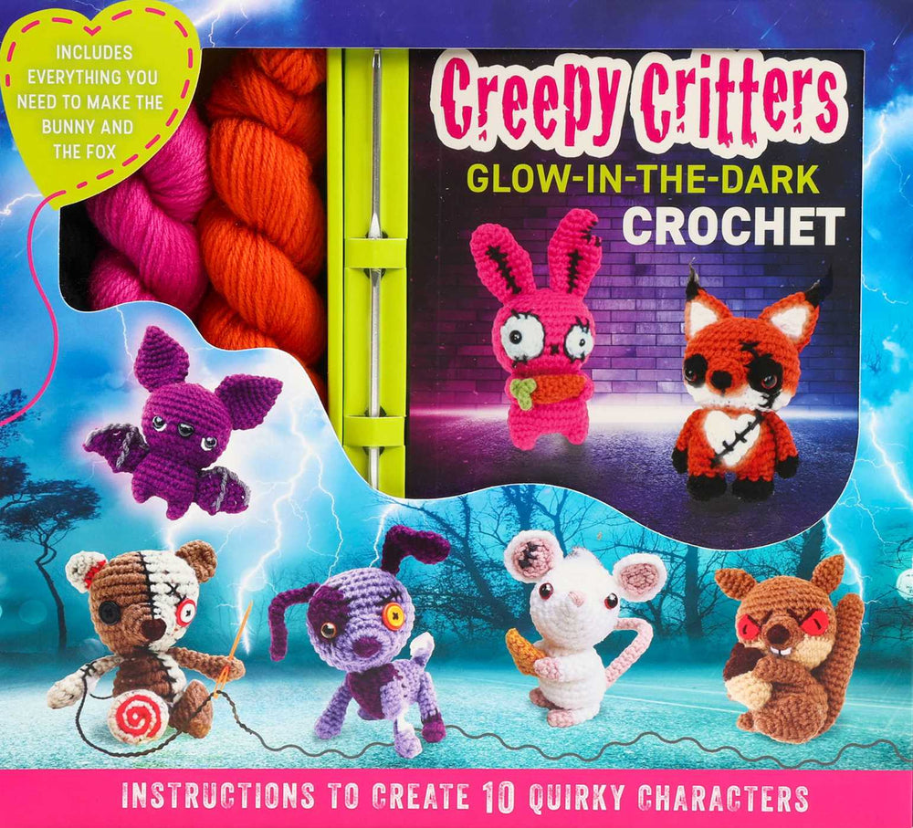 Creepy Critters Glow-in-the-Dark Crochet - Books - Image - Pop Weasel
