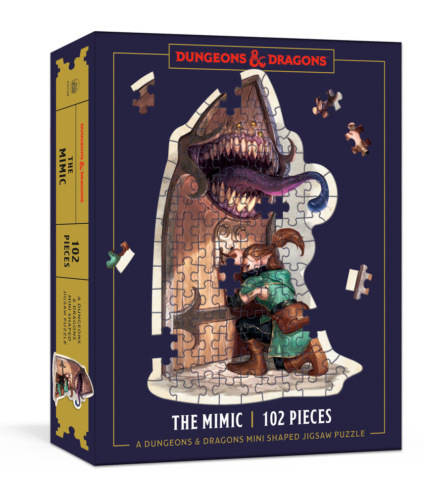 Dungeons & Dragons Mini Shaped Jigsaw Puzzle: The Mimic Edition - Puzzles - Image - Pop Weasel