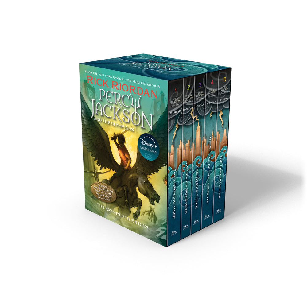 Percy Jackson and the Olympians 5 Book Paperback Boxed Set (w/poster) - Books - Image - Pop Weasel