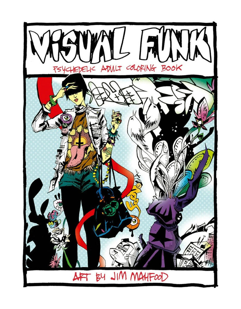 Visual Funk Street Art Adult Coloring Book image - Books - Image - Pop Weasel