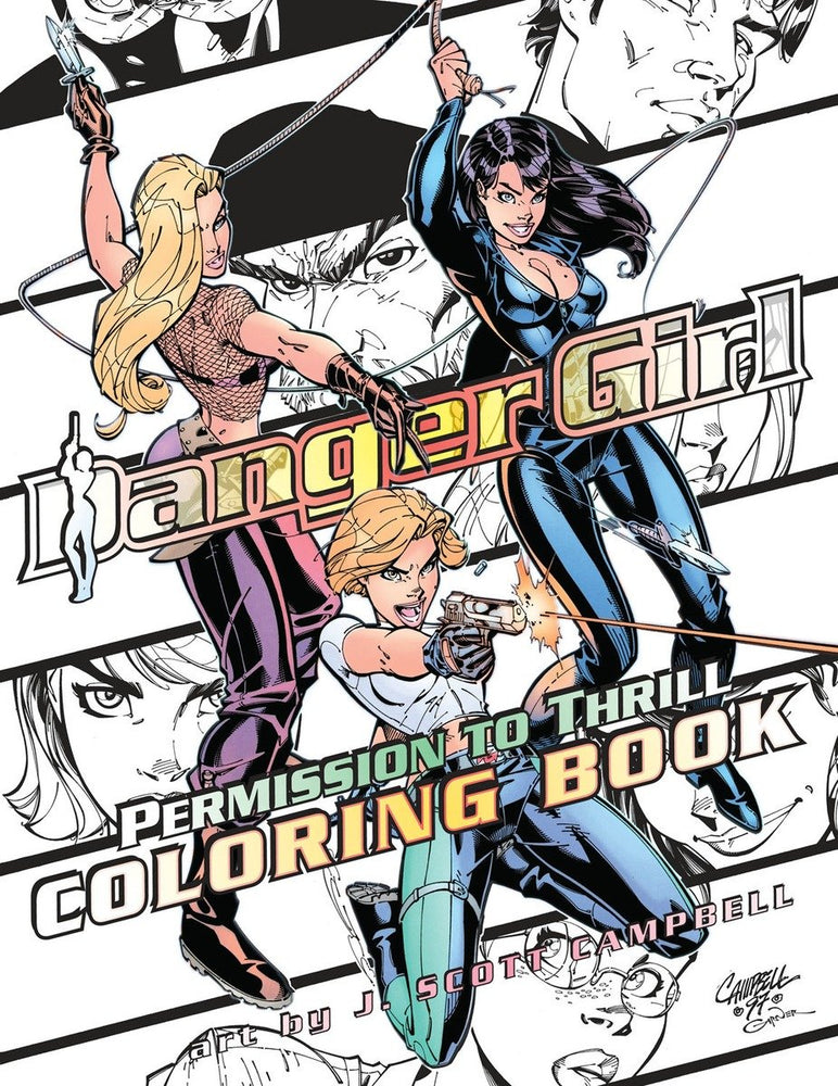 Danger Girl: Permission to Thrill Coloring Book image - Books - Image - Pop Weasel