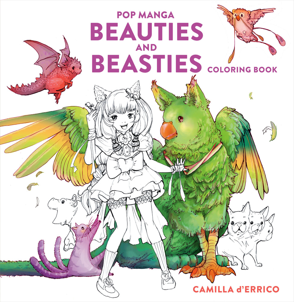 Pop Manga Beauties and Beasties Coloring Book - Manga - Image - Pop Weasel