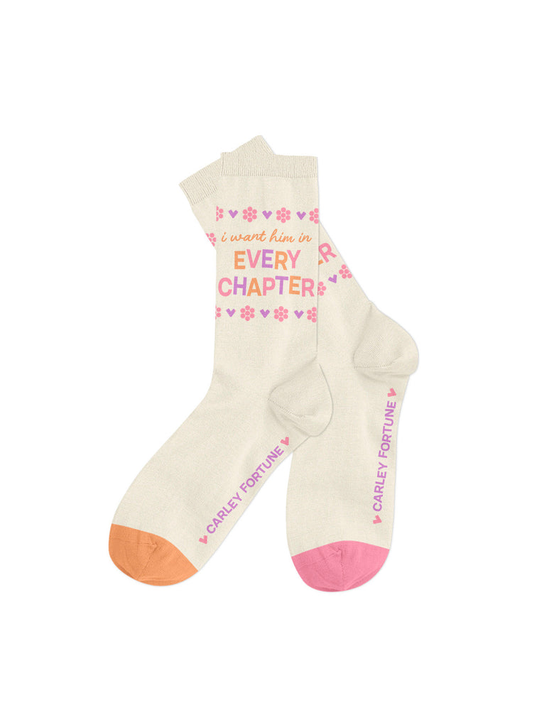 Carley Fortune Every Chapter Socks - Large - Socks - Image - Pop Weasel