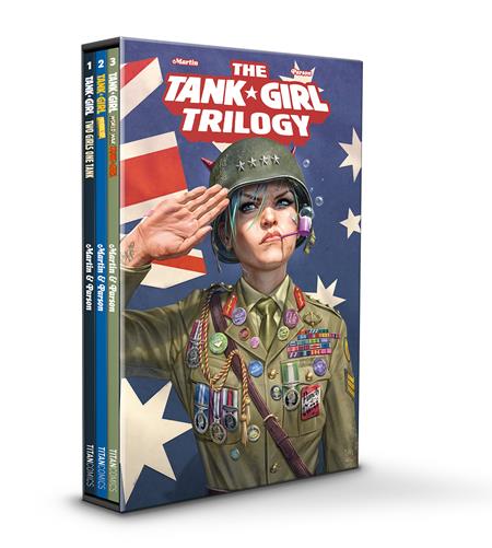 Tank Girl  | TPB Trilogy Slipcase Set Direct Market Edition Brett Parson Uniform - Image - Graphic Novels - Image - Pop Weasel
