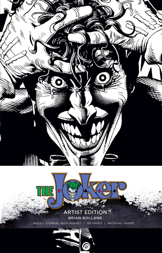 Pop Weasel Image of DC Comics: The Joker Hardcover Ruled Journal: Artist Edition Brian Bolland - Stationery - Image - Pop Weasel
