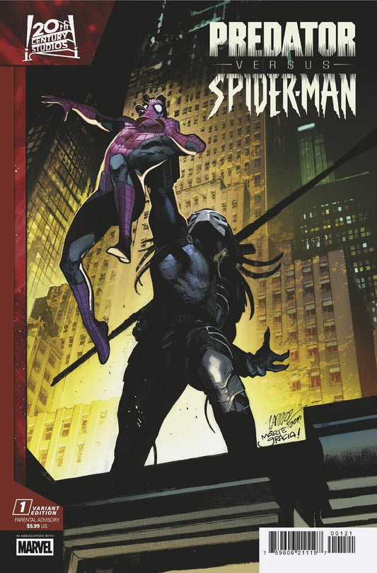 PREDATOR VS. SPIDER-MAN #1 PEPE LARRAZ PROMO ART VARIANT - Image