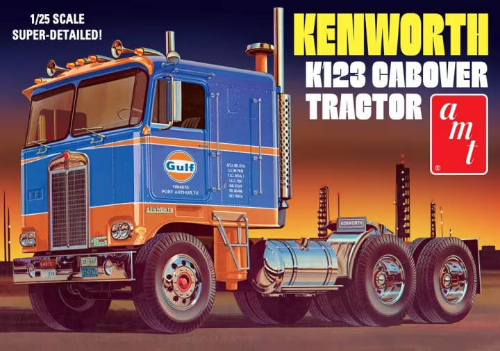 1/25 Kenworth K-123 COE Gulf - Model - Image - Pop Weasel