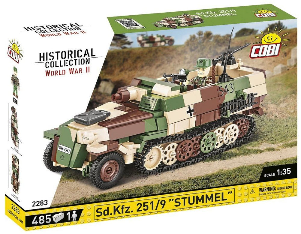 Image Pop Weasel - Image 2 of World War 2 - Sd.Kfz.251/9 Stummel Half-Track (485 Piece Kit) - Cobi - Model - Image - Pop Weasel