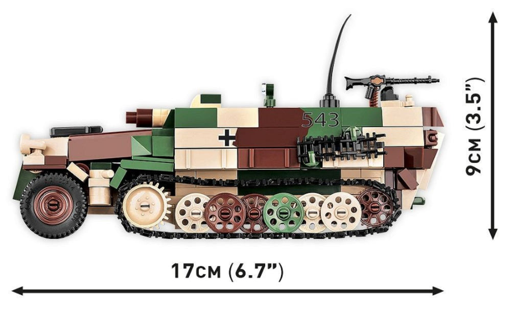 Image Pop Weasel - Image 7 of World War 2 - Sd.Kfz.251/9 Stummel Half-Track (485 Piece Kit) - Cobi - Model - Image - Pop Weasel