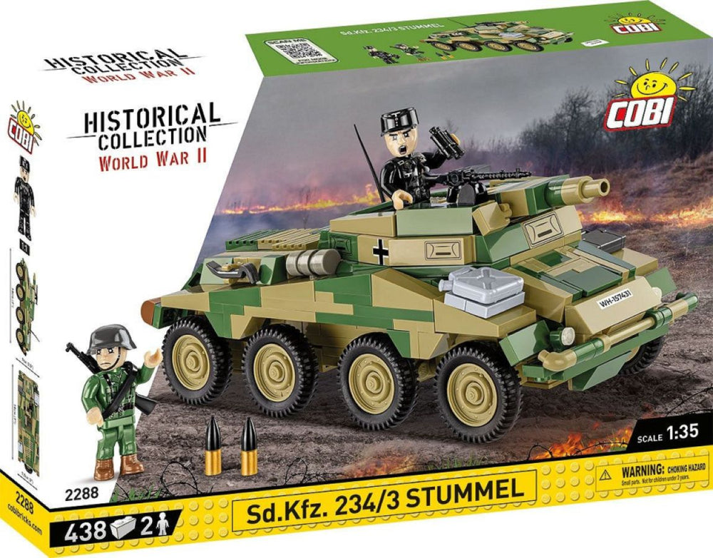 Image Pop Weasel - Image 2 of World War 2 - Sd.Kfz. 234/3 Stummel (438 Piece Kit) - Cobi - Model - Image - Pop Weasel