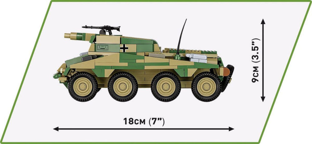 Image Pop Weasel - Image 6 of World War 2 - Sd.Kfz. 234/3 Stummel (438 Piece Kit) - Cobi - Model - Image - Pop Weasel