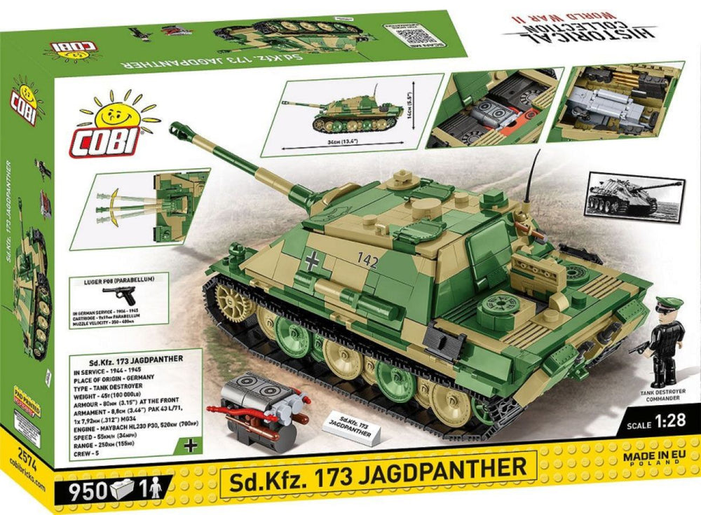 Image Pop Weasel - Image 3 of World War 2 - Sd.Kfz.173 Jagdpanther (970 Piece Kit) - Cobi - Model - Image - Pop Weasel