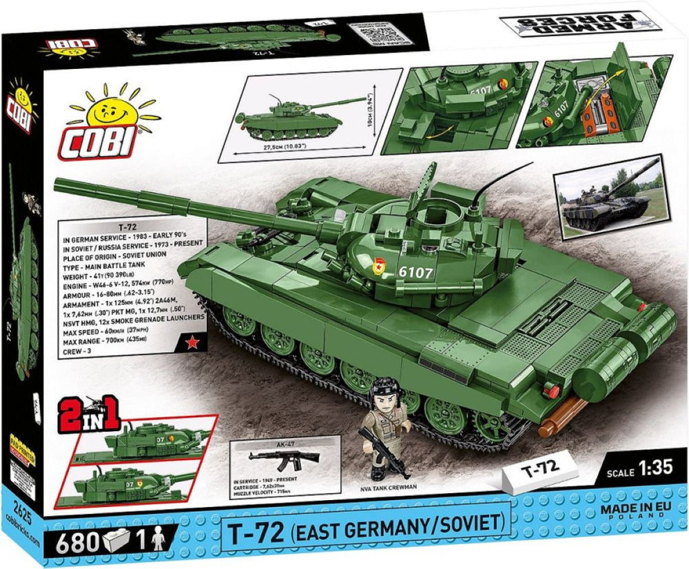 Image Pop Weasel - Image 3 of Armed Forces - T-72 (East Germany/Soviet) (680 Piece Kit) - Cobi - Model - Image - Pop Weasel