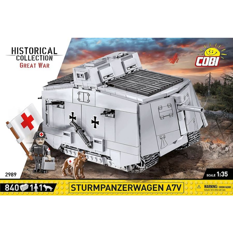 Image Pop Weasel - Image 2 of Great War - Sturmpanzerwagen A7V (840 Piece Kit) - Cobi - Model - Image - Pop Weasel