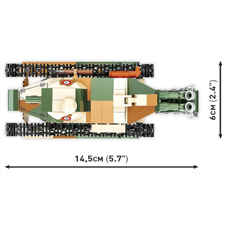 Image Pop Weasel - Image 6 of Great War - Renault FT (Pere des Chars) (302 Piece Kit) - Cobi - Model - Image - Pop Weasel