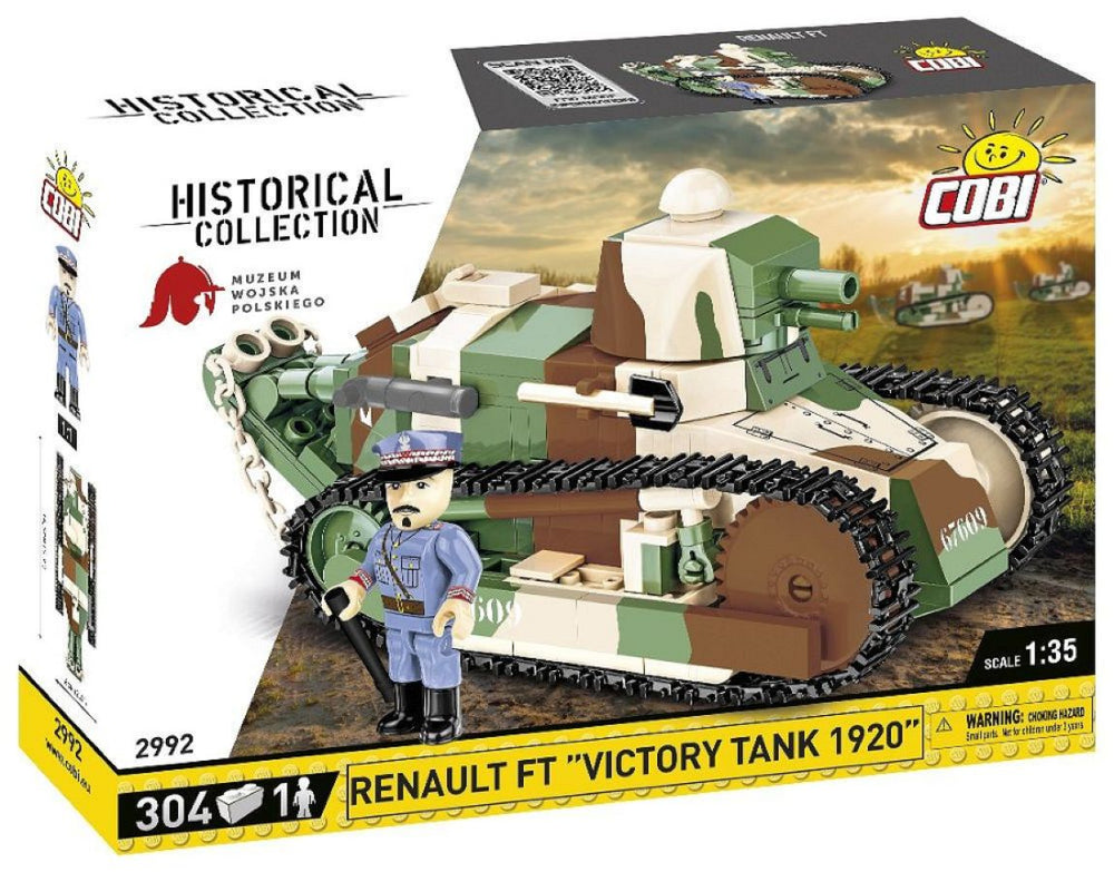 Image Pop Weasel - Image 2 of Great War - Renault FT \"Victory Tank 1920\" (304 Piece Kit) - Cobi - Model - Image - Pop Weasel
