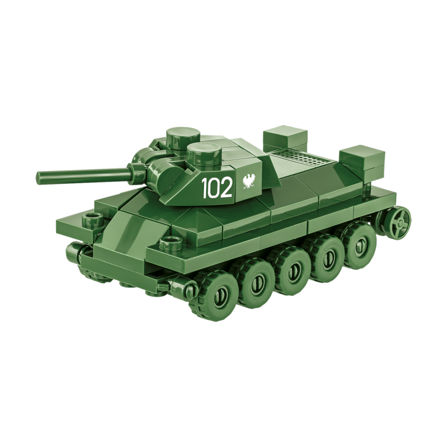 World War 2 - T-34/76 Tank (101 Piece Kit) - Cobi - Model - Image - Pop Weasel
