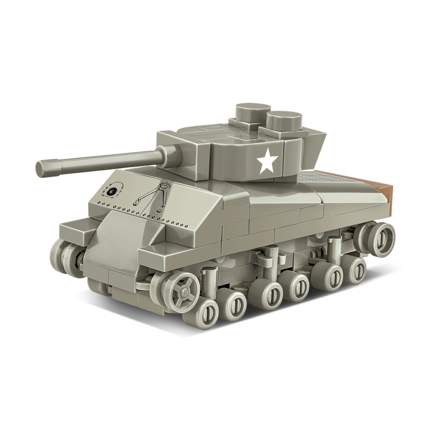 World War 2 - M4A3 Sherman Tank (103 Piece Kit) - Cobi - Model - Image - Pop Weasel