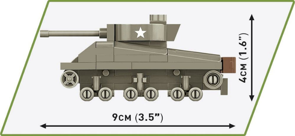 Image Pop Weasel - Image 5 of World War 2 - M4A3 Sherman Tank (103 Piece Kit) - Cobi - Model - Image - Pop Weasel