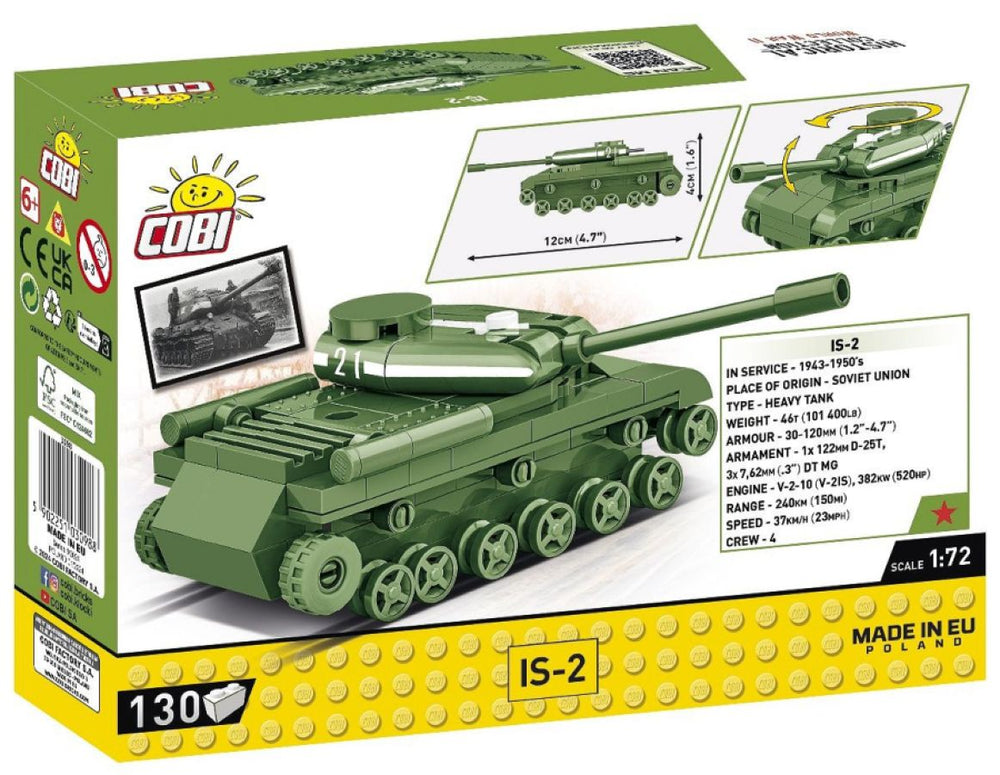 Image Pop Weasel - Image 3 of World War 2 - IS2 (130 Piece Kit) - Cobi - Model - Image - Pop Weasel